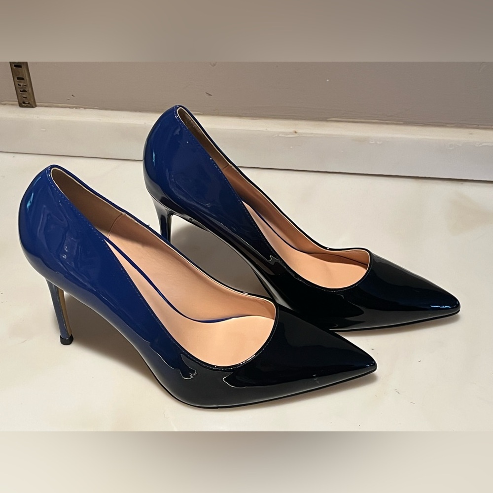 NWOT COLETER Black/Blue Gradient Stiletto Pumps, Size 7